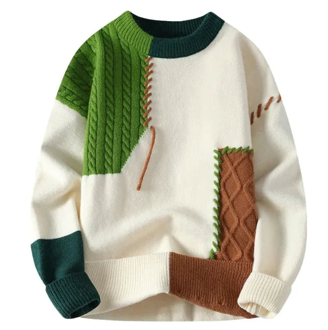 Men’s Colorblock Pullover Sweater