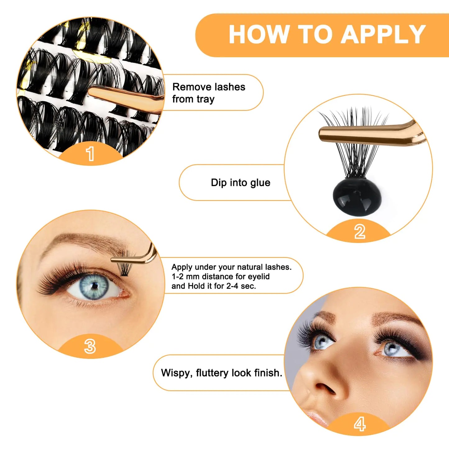 Individual Lashes 280 Clusters False Eyelash 30D 40D 50D Lash Clusters Extensions DIY Eyelash Extensions at Home (30D-C,10-18MIX) 30D-C-10-18 MIX