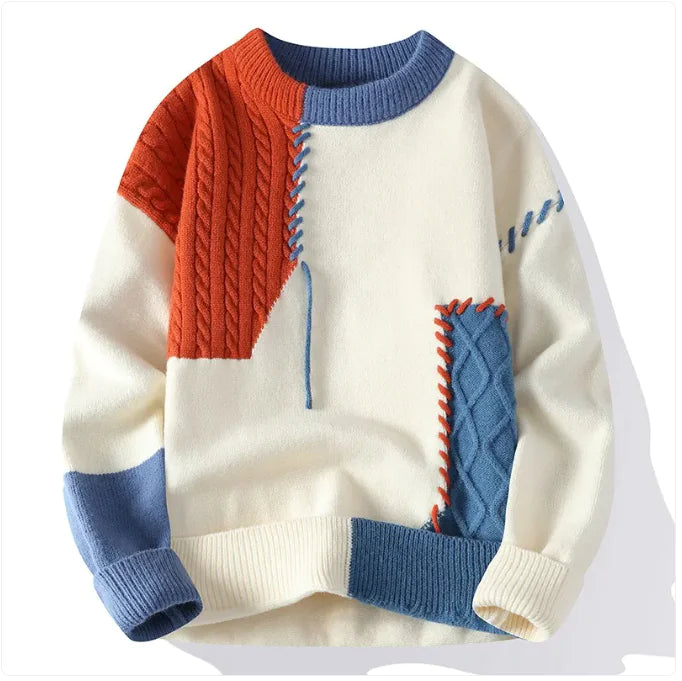 Men’s Colorblock Pullover Sweater